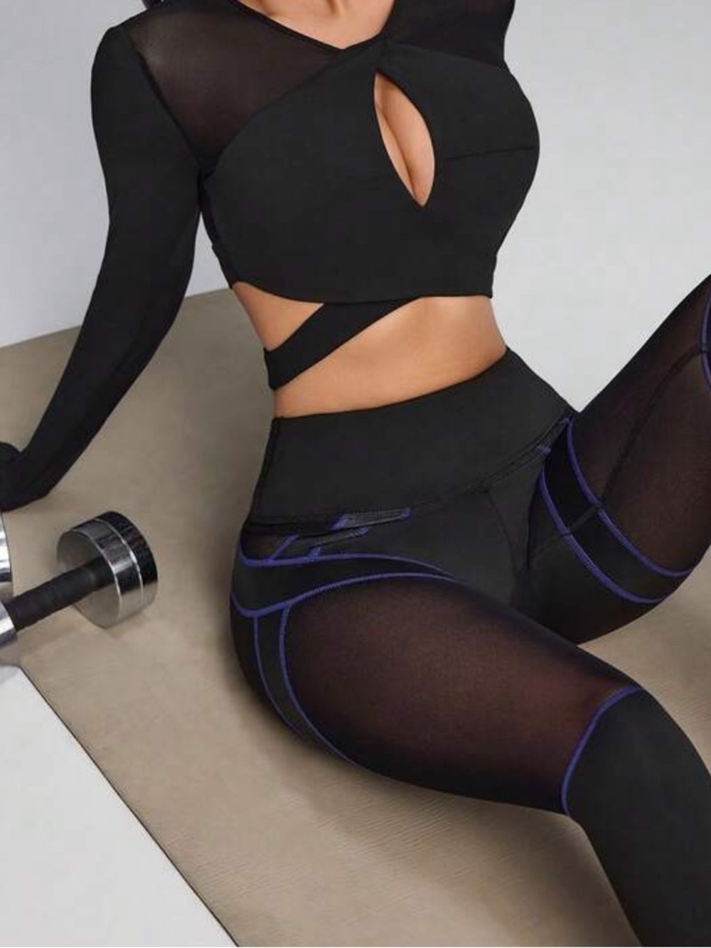 High Waist Mesh Leggings
